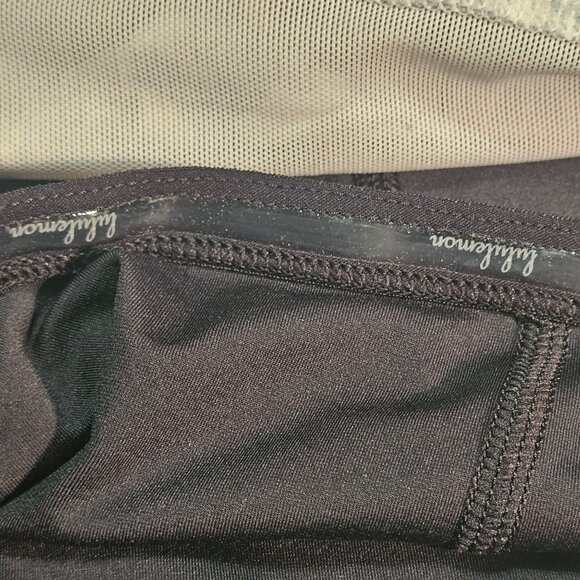 Lululemon Skort Womens 4 Gray Black Run Pace Setter Tennis Skirt Ruffled Tiered - Picture 8 of 10